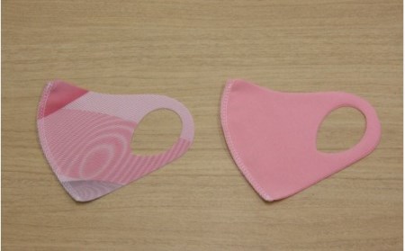 フィット感抜群！水着素材のクロッツマスク2枚ピンク系【XSサイズ】 _1557R-1