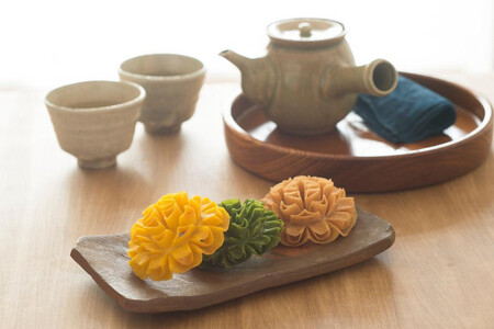 【お中元用】花咲かりん詰合わせ箱 8種15個入り（塩味入り）