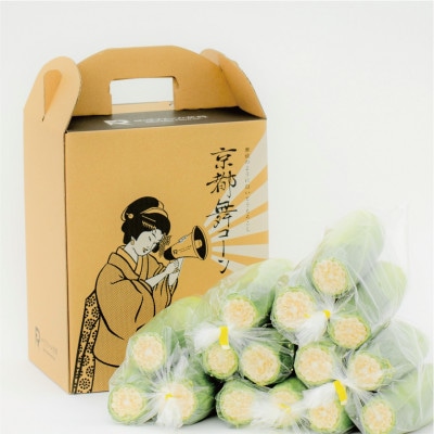 【ロックファーム京都】しこみちゃん 京都舞コーンのB級品(ホワイトコーン)　白いトウモロコシ【配送不可地域：離島・北海道・沖縄県・東北】