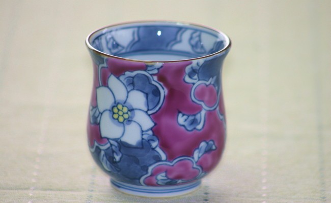 【伊万里焼】彩り唐花湯呑（１個） H305_イメージ5