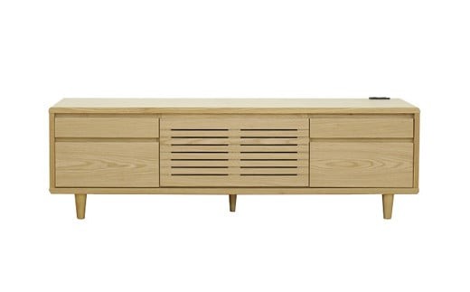 
            【開梱・設置】モナコ 140cm テレビボード（ナチュラル）　AX044
          