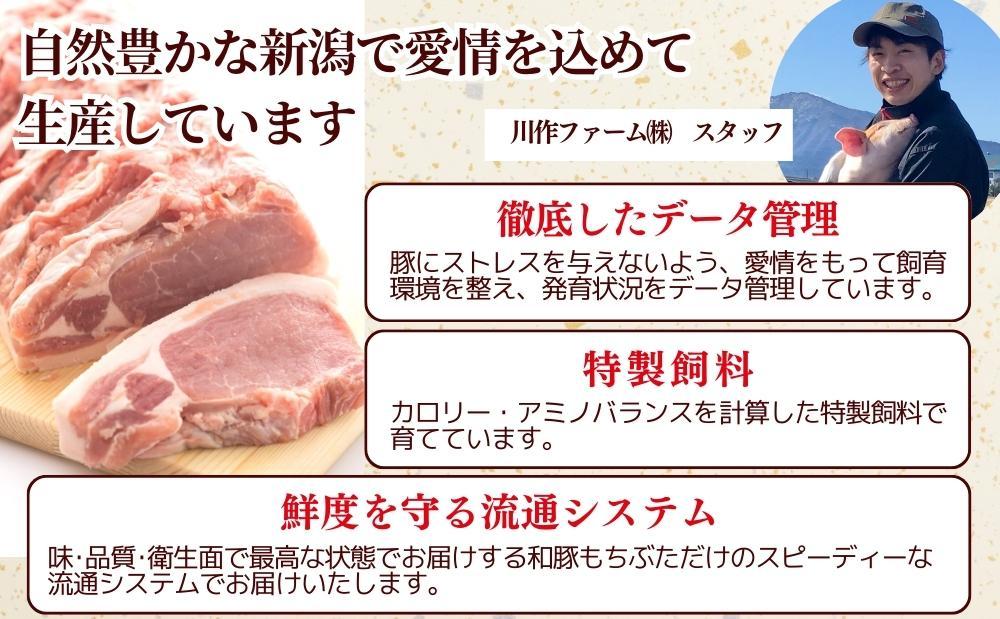 越後もちぶた(新潟県産和豚もちぶた) 上ロースステーキ 6枚
