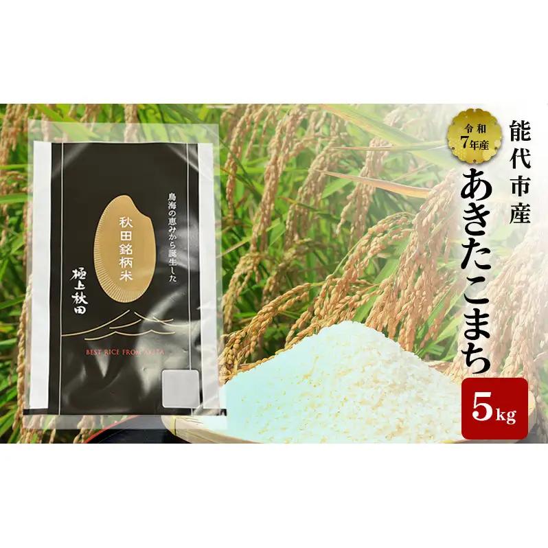 あきたこまち 令和7年度産 精米 5kg 米 お米 コメ こめ 白米 秋田県 能代市