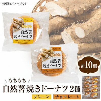 【ふるさと納税】柳井自然薯焼きドーナツセット(10個入)【1572578】