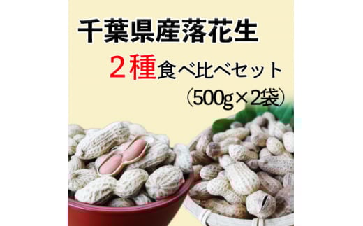 ＼最短7営業日以内発送／ 落花生 2種 食べ比べ 計 1kg ( 千葉半立 ナカテユタカ 各500g ) 千葉県産 殻付き さや煎り ナッツ 落花生 豆 マメ おつまみ ビール に合う おやつ 千葉ピーナッツ 千葉落花生 贈答 贈り物 ギフト プレゼント 送料無料 千葉県 旭市 株式会社ヤマハン ymh006