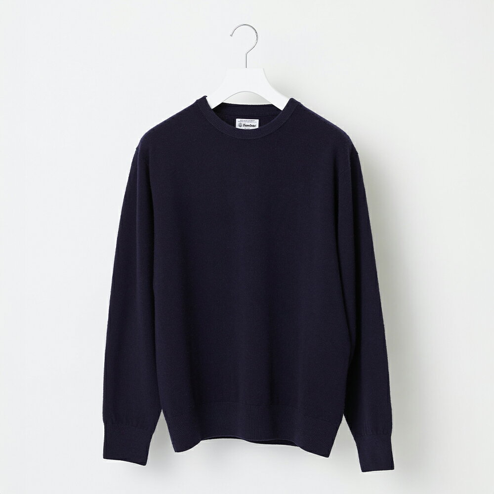 【ふるさと納税】≪順次発送≫【Yonetomi】Yonetomi×Spiber NEW BASIC KNIT PULLOVER NAVY ネイビー 濃紺 ニューベーシックニット 服 洋服 ユニセックス メンズ レディース ブランド 山形県 山辺町 送料無料 yt-npxxn-sn ※沖縄・離島への配送不可