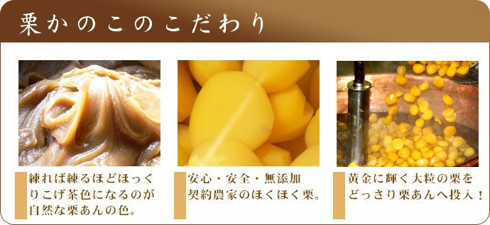 国産栗と砂糖だけで仕上げた贅沢な栗かの子。