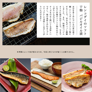 【定期便】ソフト干物 盛り合わせ 3～5種（発送月固定）