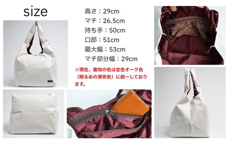 【onomasato】バッグ キューブ30《women 軽量》ホワイト｜京都 パリコレデザイナー 人気バッグ