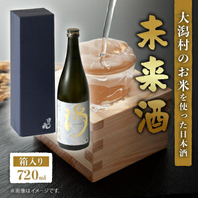 【ふるさと納税】【箱入り】未来酒～大潟村のお米を使った日本酒～4合瓶(720ml)×1本【配送不可地域：離島・沖縄県】【1668253】