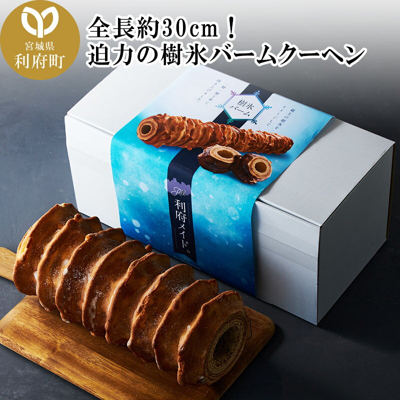 【ふるさと納税】＜父の日 ギフト＞全長約30cm！迫力の樹氷バームクーヘン