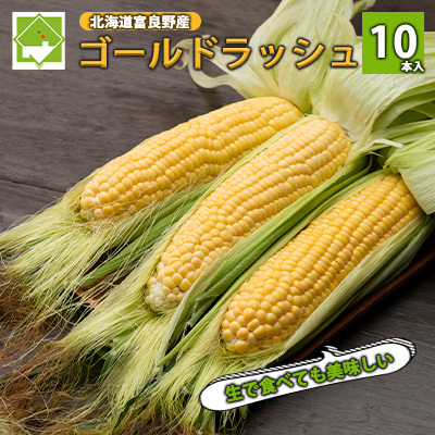 【2027年夏発送】とうもろこし ゴールドラッシュ 10本 北海道 富良野産 とうきび コーン