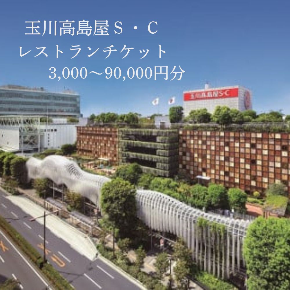 【ふるさと納税】《レビューキャンペーン》〈金額が選べる〉二子玉川から望む世田谷区の街とグルメを楽しむ 玉川高島屋S・Cレストランチケット 高島屋選定品 3,000～90,000円分 食事券 お食事券 レストラン デパート 東京 ランチ ディナー ギフト プレゼント 贈り物 ご褒美