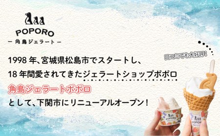 アイスクリーム アイス ジェラート 6種 12個 セット 山口県特産品 使用 フルーツ ジャージー ミルク 柚子 味噌 キャラメル 醤油 酒粕 季節 おまかせ 下関市 山口 EZ02-NT