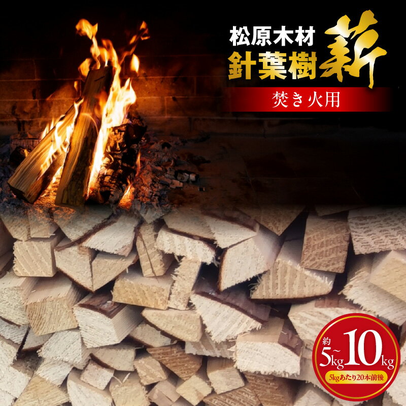 【ふるさと納税】焚き火用 薪 約 5kg 20本 前後 /約 10kg 40本前後 着火剤付 キャンプ 国産 初心者にも扱いやすい 火付きが良い 針葉樹 泉佐野市 送料無料 乾燥済み キャンプ用品 ソロキャンプ アウトドア 人気 おすすめ 癒し 焚き火 薪ストーブ 暖炉 ピザ窯 石窯 DIY