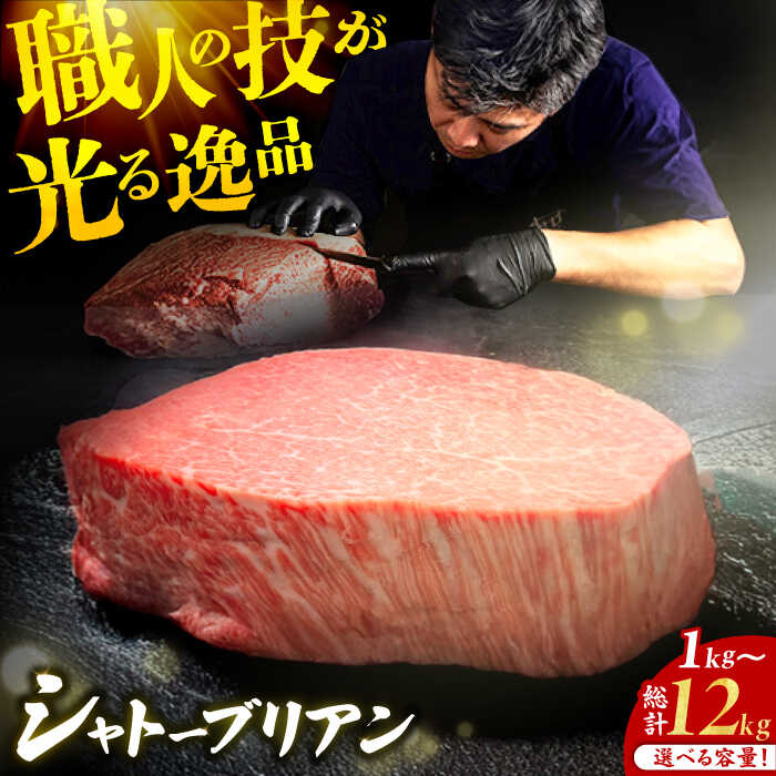 【ふるさと納税】【選べる定期便】博多和牛 ヒレ シャトーブリアン 200g×5枚/1回～12回 肉 定期便 広川町 / 久田精肉店株式会社