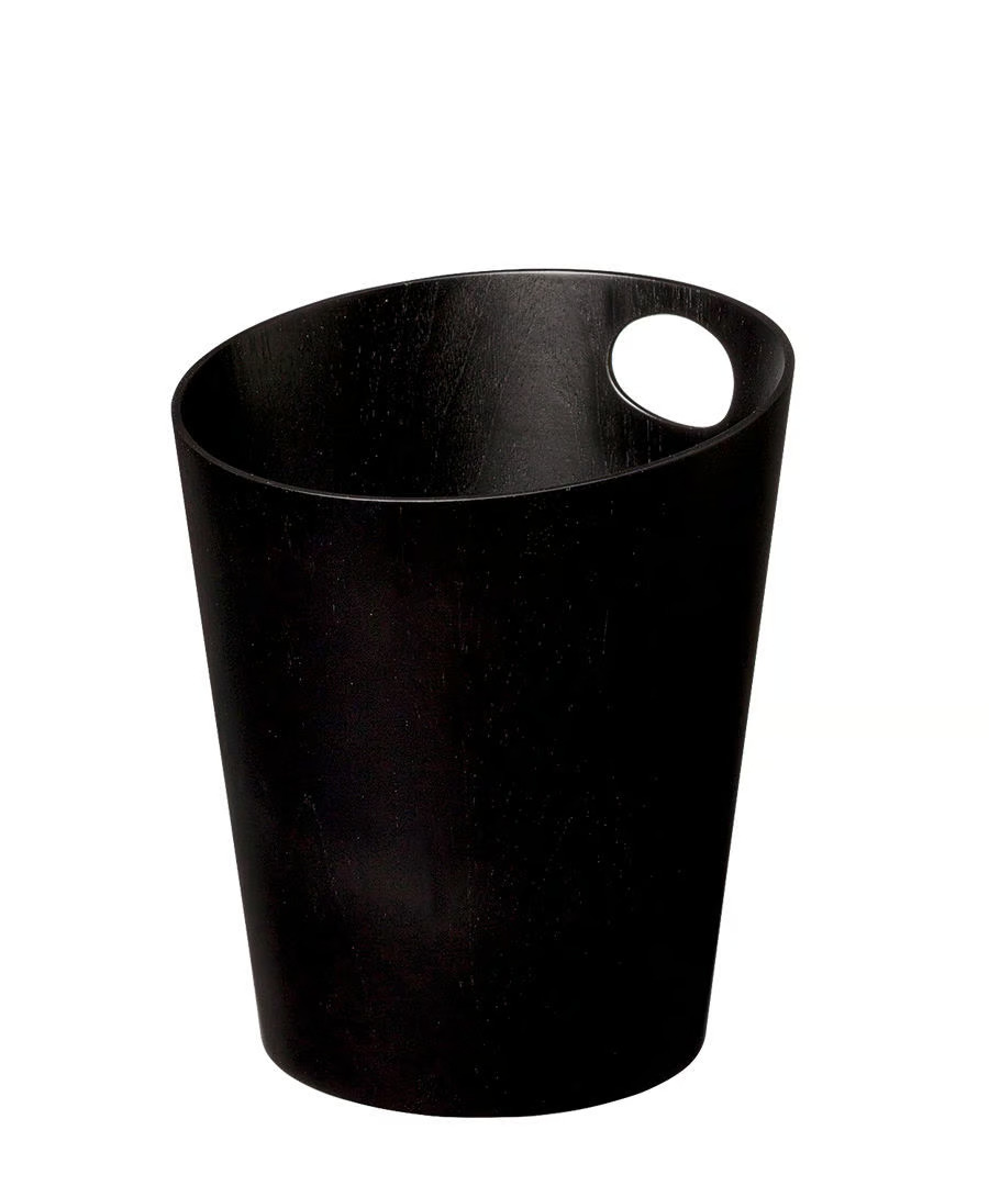 ごみ箱 ダストボックス ゴミ箱 おしゃれ サイトーウッド BASKET ハンドル付き ブラック インテリア スリム SAITOWOOD 藤枝家具 B903XX