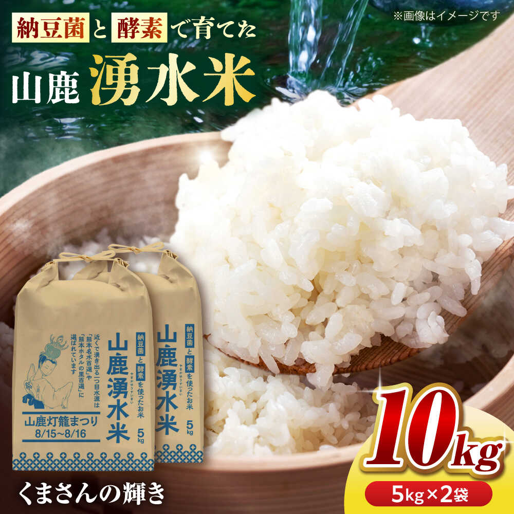 【ふるさと納税】【先行予約】《2025年10月より順次発送》 こば農園のお米 くまさんの輝き 『山鹿湧水米』 白米 10kg 送料無料 ギフト 精米 国産 熊本県産 味わい 栄養 ライス ご飯 ごはん 山鹿市 特産品 ブランド米 10キロ 白米 米 こめ コメ【合同会社 こば農園】[ZFO003]