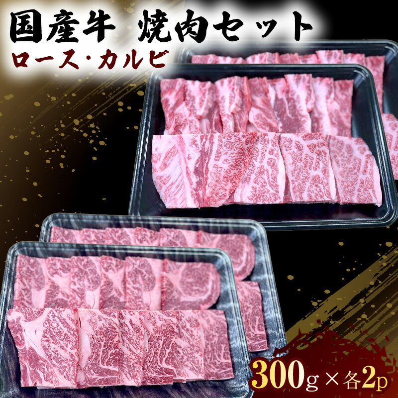 【ふるさと納税】国産 牛 焼肉 セット ロース カルビ 各600g 肉 お肉 牛肉 焼き肉 BBQ ※配送不可：離島
