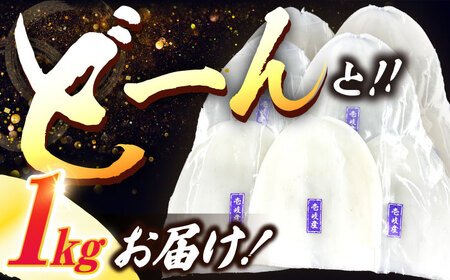 【冷凍】アオリイカ 刺身用 1kg　水烏賊 《壱岐市》 【一支國屋】海鮮 烏賊 イカ いか 刺身 刺し身 お刺身 アオリイカ 冷凍配送[JCC020]