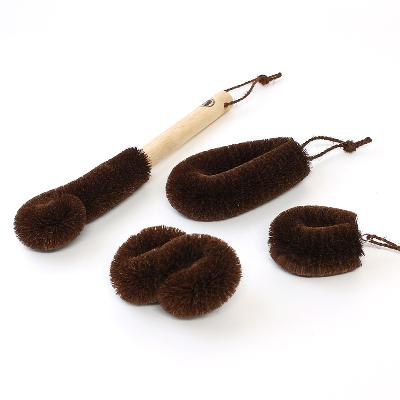 ふるさと納税 海南市 中西富一工房　天然の素材　棕櫚(シュロ)を使った　キッチンたわし4点セット