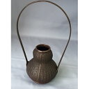【ふるさと納税】網代花器 瓢（ひさご）型 高岡銅器　【民芸品 工芸品 雑貨 日用品】