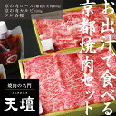 【ふるさと納税】【焼肉の名門天壇】京の肉 リブロース(薄切り大判400g)・カルビ(500g)〈天壇特製たれ付き焼肉セット〉| 京都 京都市 京都府 京 お肉 肉 焼肉 ロース リブロース カルビ 天壇 ご当地 ギフト お祝い 内祝い