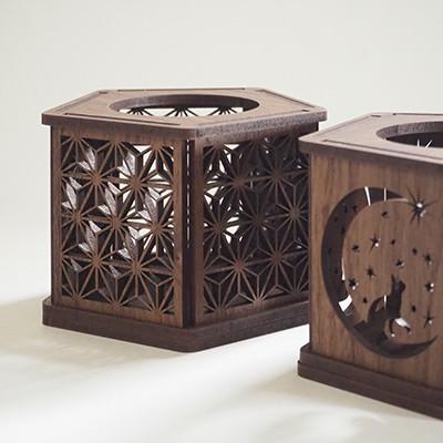 ふるさと納税 大川市 【国産/雑貨】キャンドルホルダー002 3個セット LED専用 《カラー:ウォールナット》 |  | 02