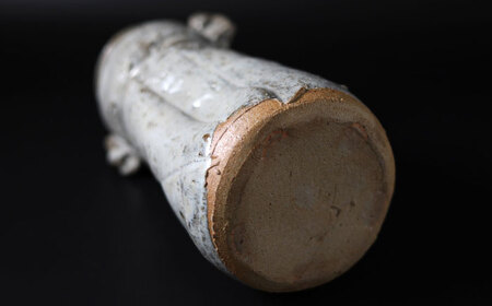 【唐津焼】斑唐津花入 / 花瓶 植物鉢  モダン / 佐賀県 / 大杉皿屋窯[41ABAC010]