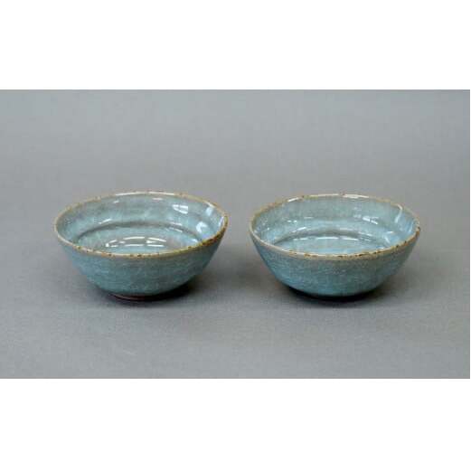 有田焼 貫入4寸（12cm）小鉢2個セット 青磁 食器 鉢 うつわ 作家 梶原大敬 茂正工房 A20-504_イメージ2