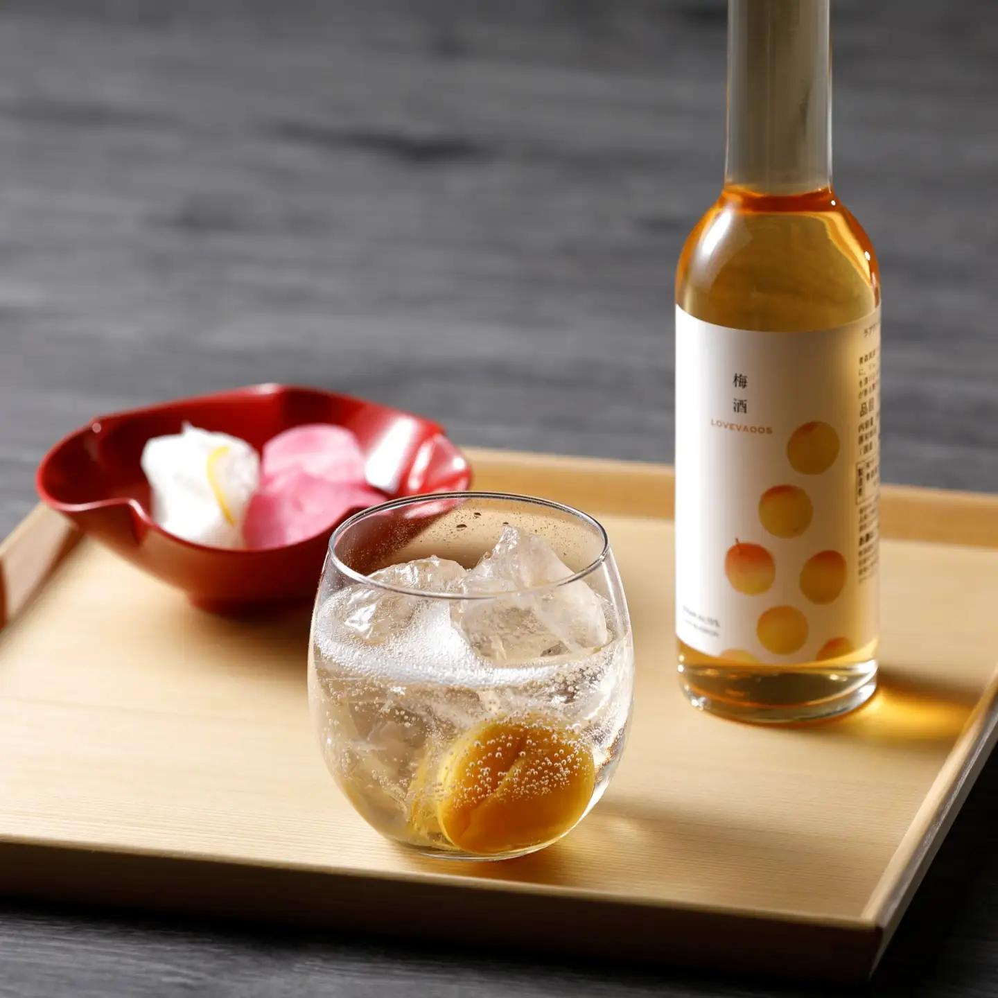 梅酒 アップルブランデー仕込み 250ml 19%（LOVEVADOS梅酒） 青森 完熟梅 りんごうめしゅ