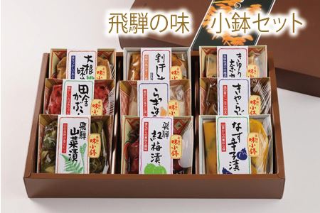 飛騨の味小鉢セット（９種類のお漬物やお惣菜の詰合せ）贈答 ギフト おかず 漬け物【3-3】