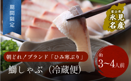 【先行予約】【期間限定】 ひみ寒ぶり ぶりしゃぶ 3～4人前 〈配送地域限定〉