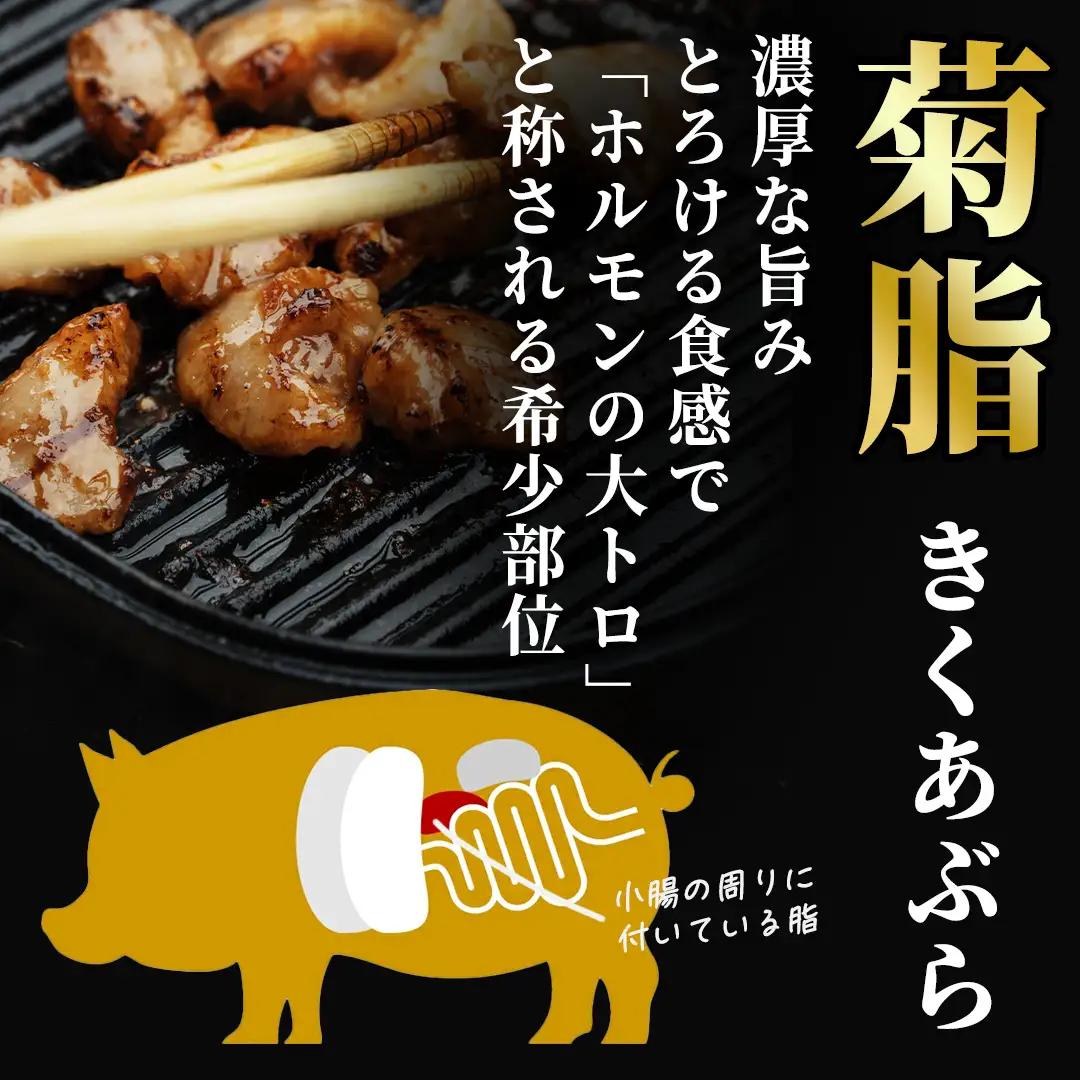 国産豚 大トロホルモン キクアブラ 1.5kg (150g×10) (DV068)