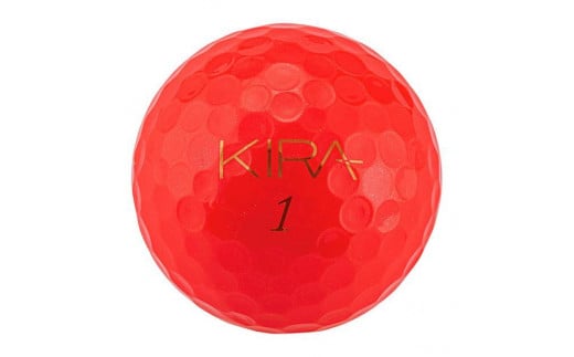 ゴルフボール KIRA DIAMOND2  12球入 2ダース【レッド】