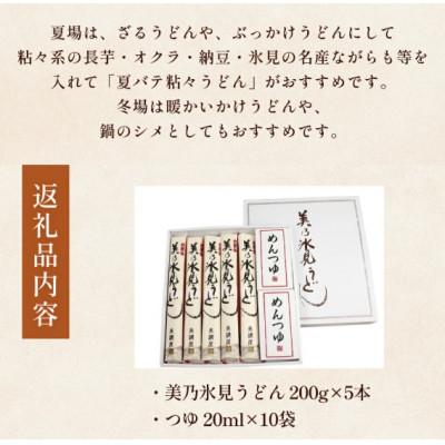 ふるさと納税 氷見市 美乃氷見うどん　5本入  つゆ付き(200g×5本) |  | 03