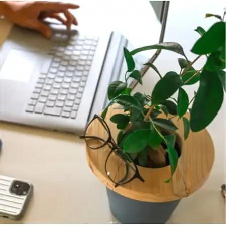 長野県の職人が作成する観葉植物用のテーブル スモールサイズ(20cm)_雑貨・日用品  家具・インテリア _【1549392】