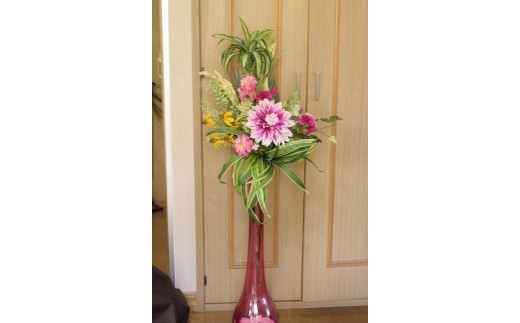 【空気をキレイにするアートフラワー】季節の花束