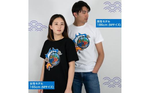 高松市 マンホールTシャツ 黒 XLサイズ