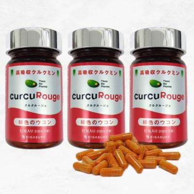 ふるさと納税 川崎市 高吸収型クルクミン　クルクルージュ62粒入り3本
