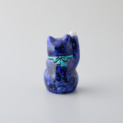 ふるさと納税 能美市 九谷焼　まねき猫　右手　花唐草　中西彩華作 |  | 01