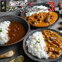 【ふるさと納税】みやざきカレー3種セット - レトルトカレー 宮崎県産黒毛和牛カレー/観音池ポーク豚ごぼうカレー/都城産しいたけとベーコンカレー ポスト投函 送料無料 LB-1502 【宮崎県都城市は2年連続ふるさと納税日本一！】