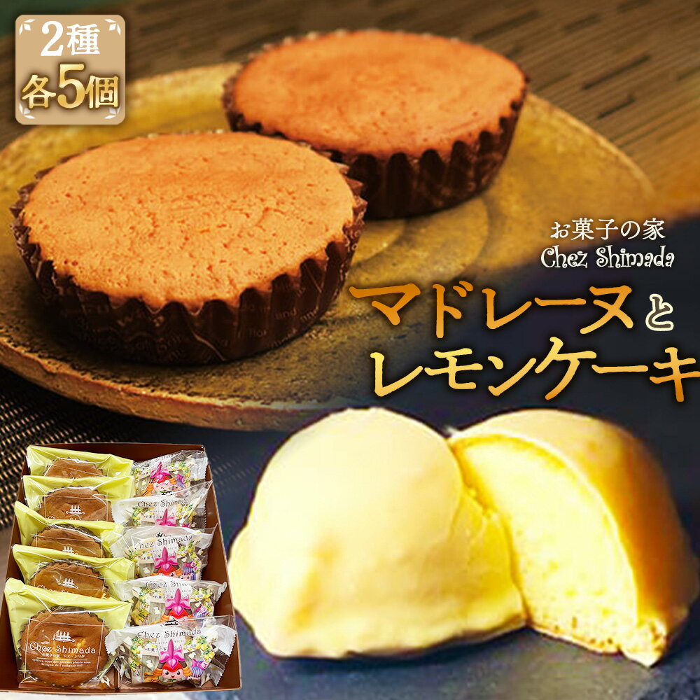 【ふるさと納税】 マドレーヌとレモンケーキ（10個入り） ／ マドレーヌ レモンケーキ 焼き菓子 詰め合わせ しっとり 個包装 おやつ ギフト 手土産 スイーツ バター風味 レモン風味 小分け プレゼント お取り寄せ 自宅用 軽い食感 送料無料 愛知県 特産品 No.404