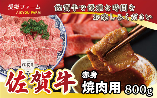 
【愛郷ファーム】佐賀牛赤身焼肉用 800g
