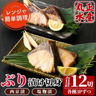 ふるさと納税 門川町 国産!ぶりの漬け切身食べ比べセット