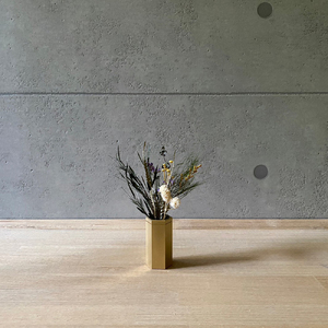 CTSH LIGHT. 一輪挿し＜HEXAGON＞ 瑞浪市 / ジオニック インテリア フラワーベース 真鍮 ゴールド [AZBQ128]