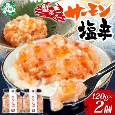 ふるさと納税 弟子屈町 サーモン塩辛 120g瓶×2個 ご飯のおとも 海鮮 北海道 弟子屈町 3112