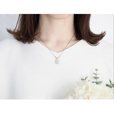 ふるさと納税 甲府市 1.30ct　バゲット&ラウンドダイヤモンドペンダントP3183PT |  | 03