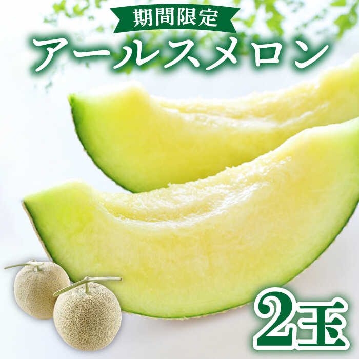 【ふるさと納税】【2026年11月中旬～発送】【数量限定】 アールスメロン 2玉 / 3kg以上 高級 果物 フルーツ メロン マスクメロン めろん / 南島原市 / 長崎県農産品流通合同会社 [SCB074]