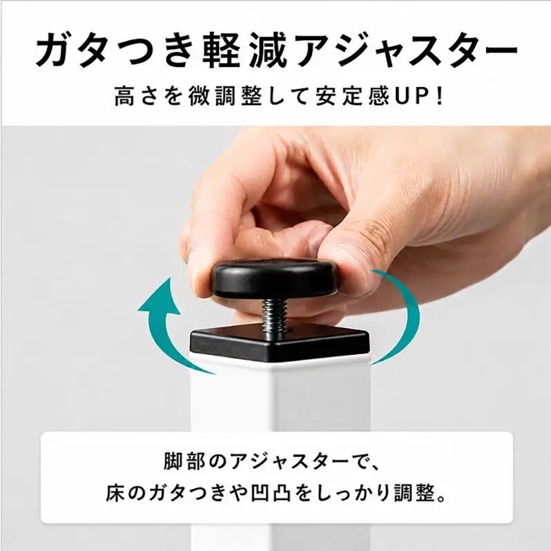 オフィス家具のプロが作る在宅ワーク向けデスク（天板：グレー/ブラック、脚：3色） インテリア 一人用デスク 抗ウイルス 抗菌 防カビ機能  天板ブラック、脚ホワイトグレー